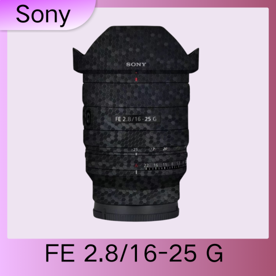 Lentes Sony FE16-25F2.8 G  - Pele câmera, adesivo câmera - com alta resistência a arranhões, à prova d'água e com design elegante.